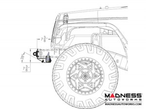 Jeep Wrangler JK Frame-Built Bumper Base w/Crawler Caps - #1402 